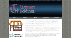 Desktop Screenshot of lismanholdings.com